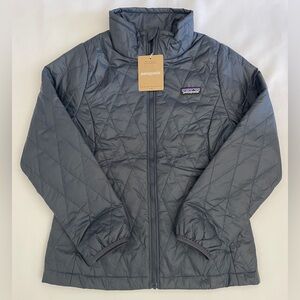Patagonia Nano Puff Insulated Diamond Quilted Jacket Girls' M/10 Smolder Blue